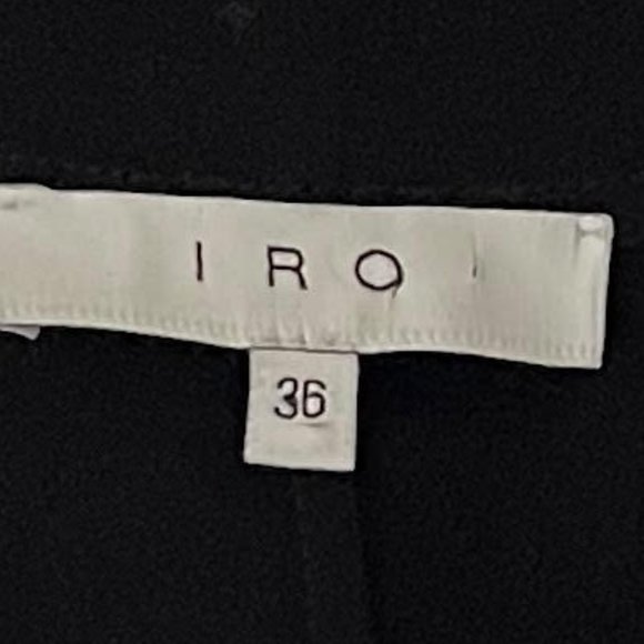 IRO XS Made in France Emilda Black Lace Up 3/4 Sleeve Top - Picture 7 of 9